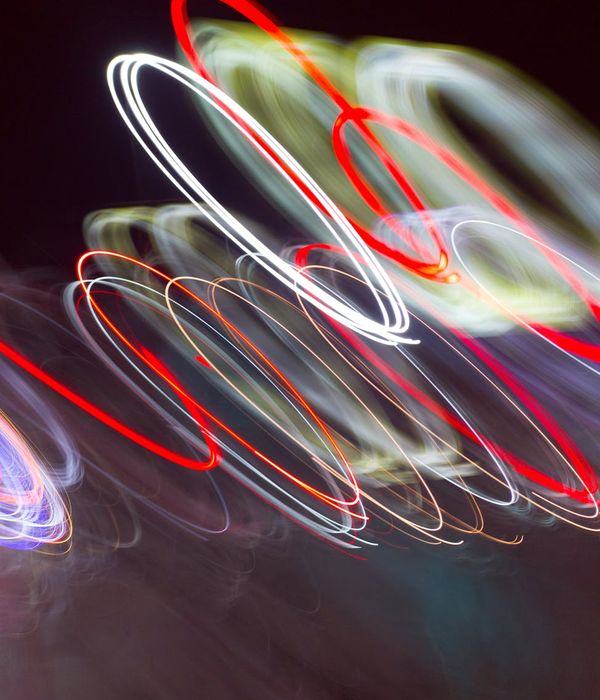 Abstract green neon lines representing energy and fluid movement